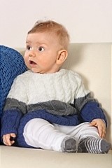  Modell 14208 Baby-Pullover und Socken Baby Merino 