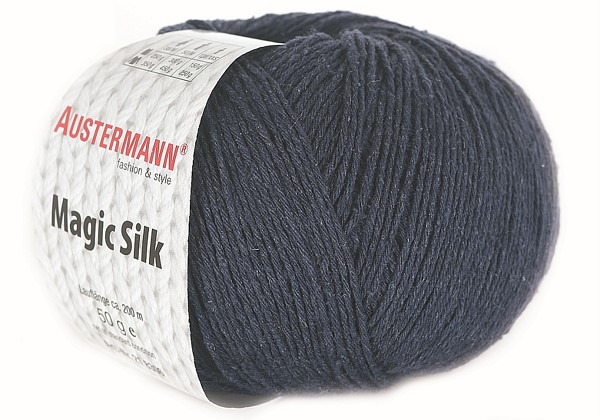 50g MAGIC SILK Color, 175.00 Euro/1 Kg, Austermann, 100% Silk, Summer Yarn,  